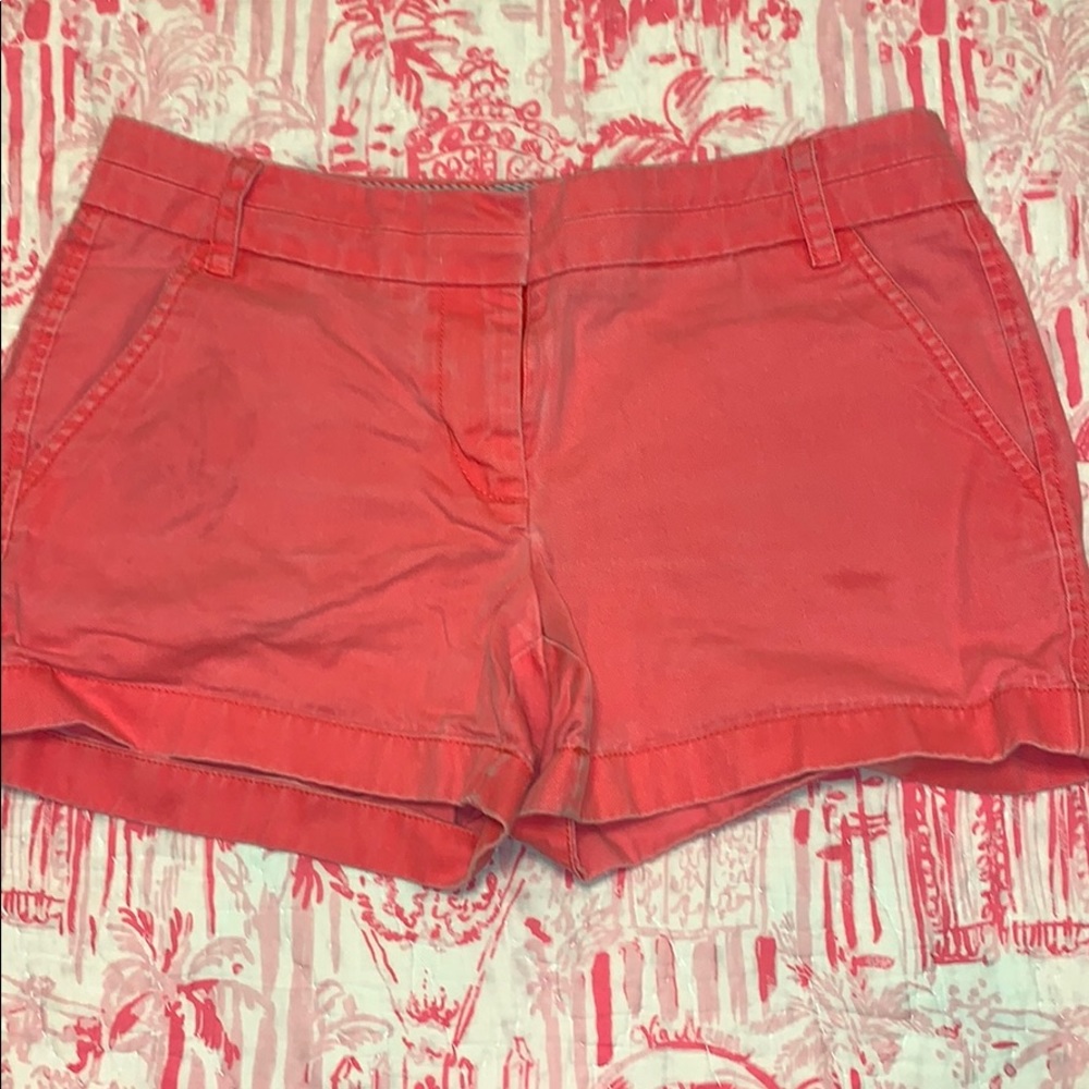 J. Crew 4” Hot Pink Chino Shorts